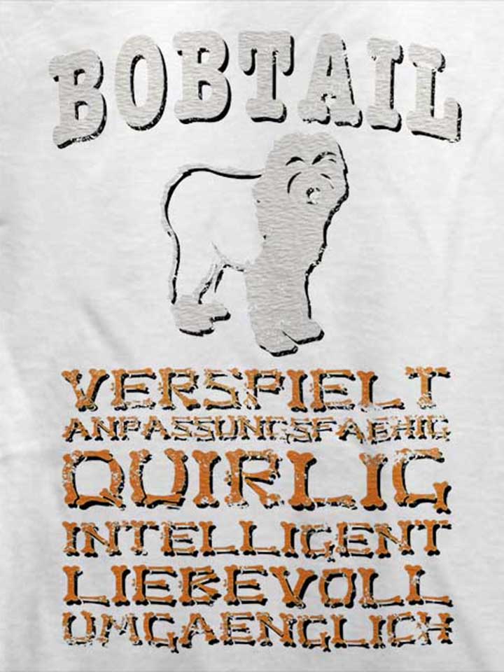hund-bobtail-t-shirt weiss 4