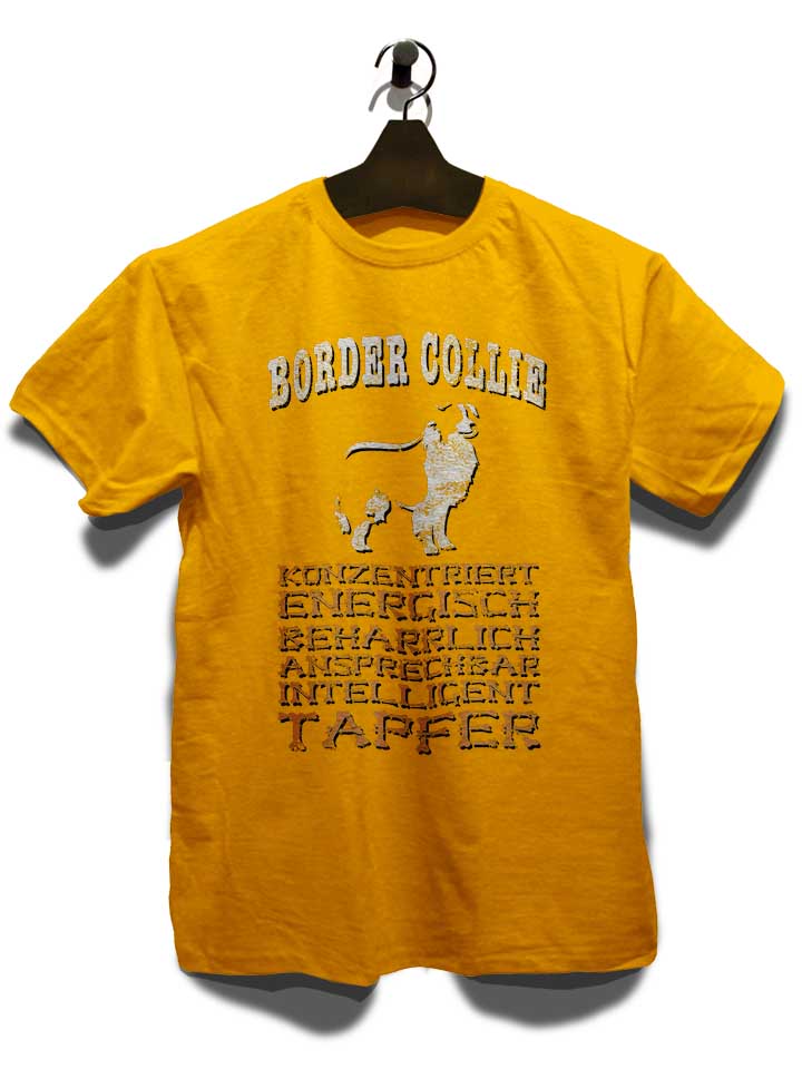 hund-border-collie-t-shirt gelb 3