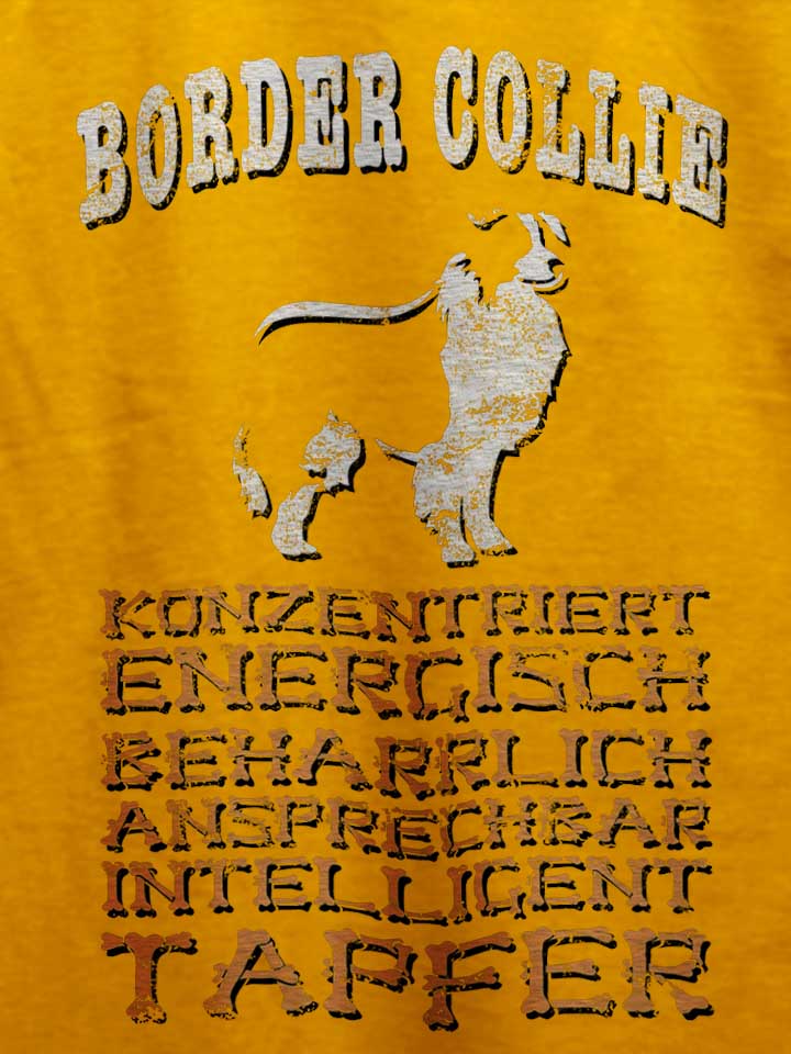 hund-border-collie-t-shirt gelb 4