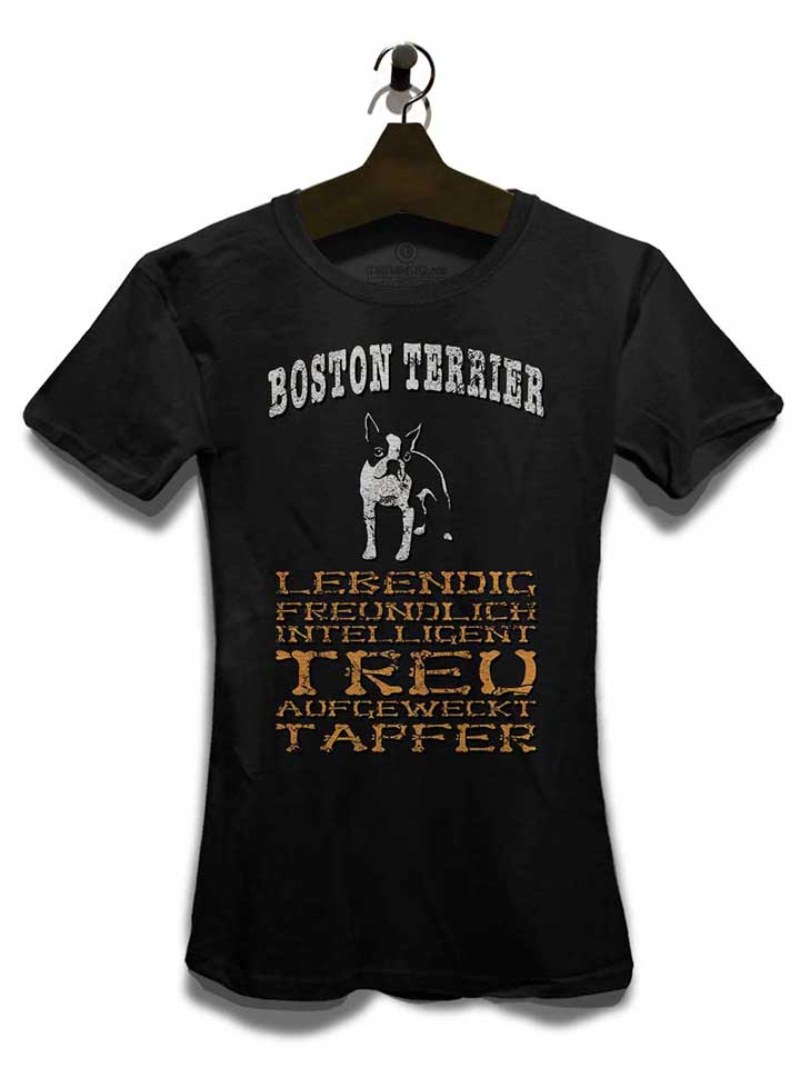 hund-boston-terrier-damen-t-shirt schwarz 3