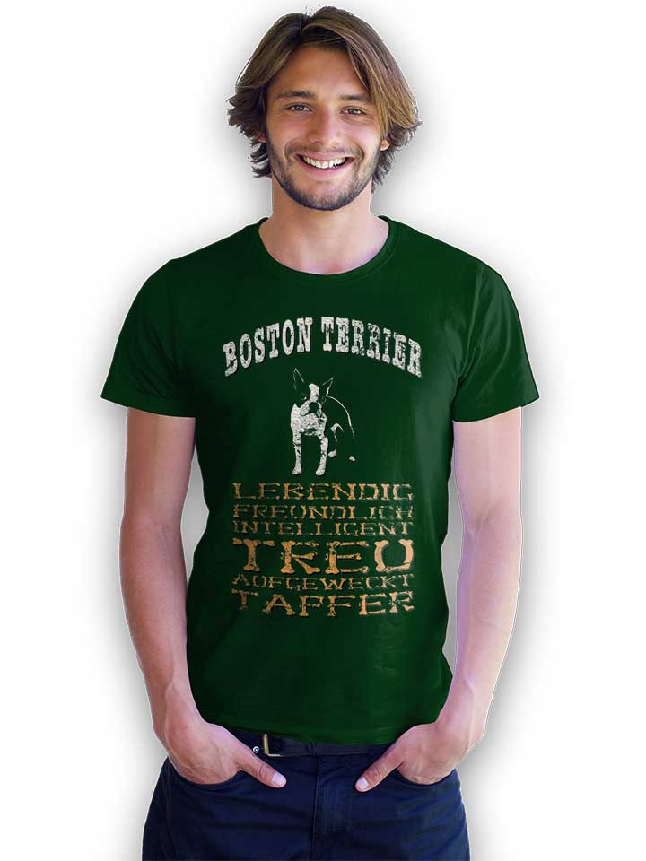 hund-boston-terrier-t-shirt dunkelgruen 2