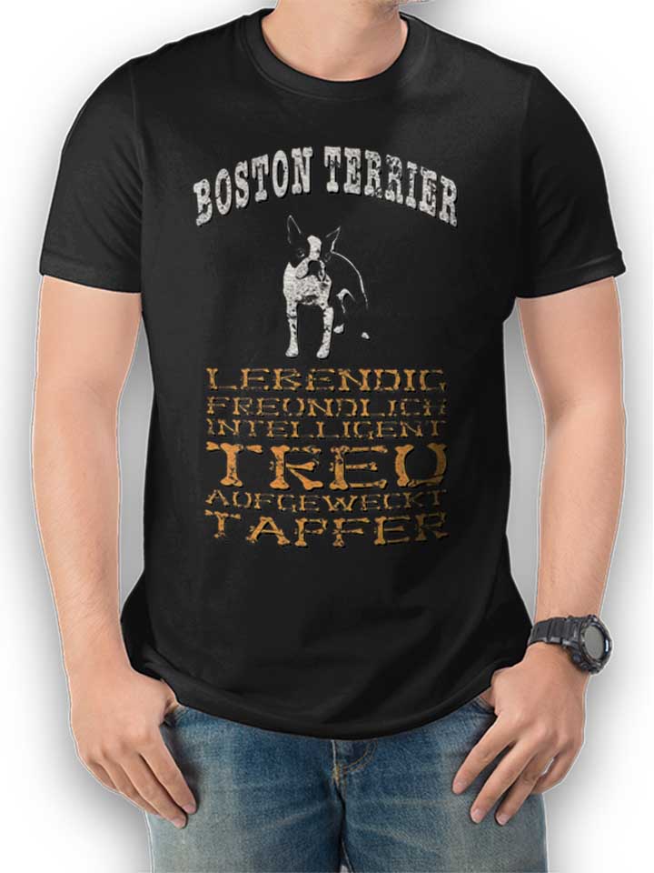 hund-boston-terrier-t-shirt schwarz 1