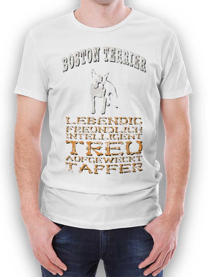 hund-boston-terrier-t-shirt weiss 1