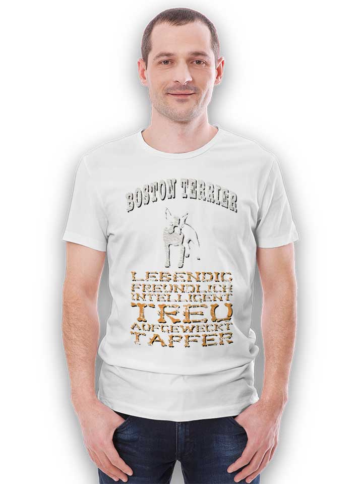 hund-boston-terrier-t-shirt weiss 2