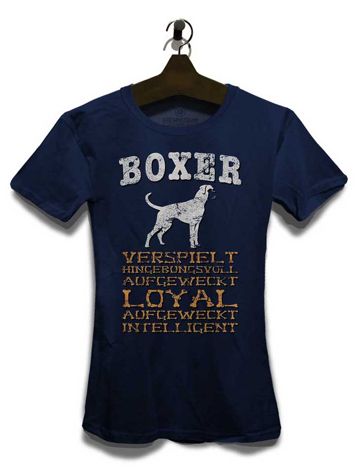 hund-boxer-damen-t-shirt dunkelblau 3