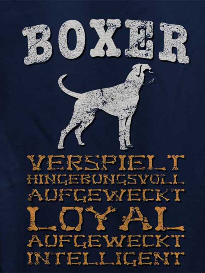 hund-boxer-damen-t-shirt dunkelblau 4