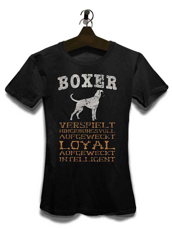 hund-boxer-damen-t-shirt schwarz 3