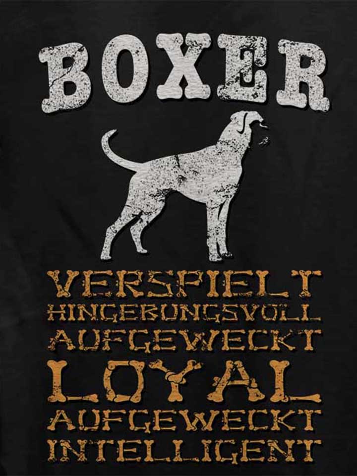 hund-boxer-damen-t-shirt schwarz 4