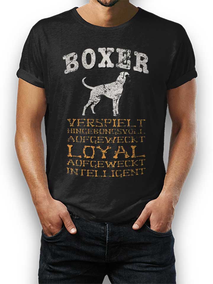 hund-boxer-t-shirt schwarz 1