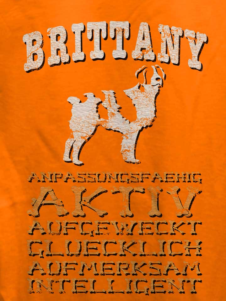 hund-brittany-damen-t-shirt orange 4