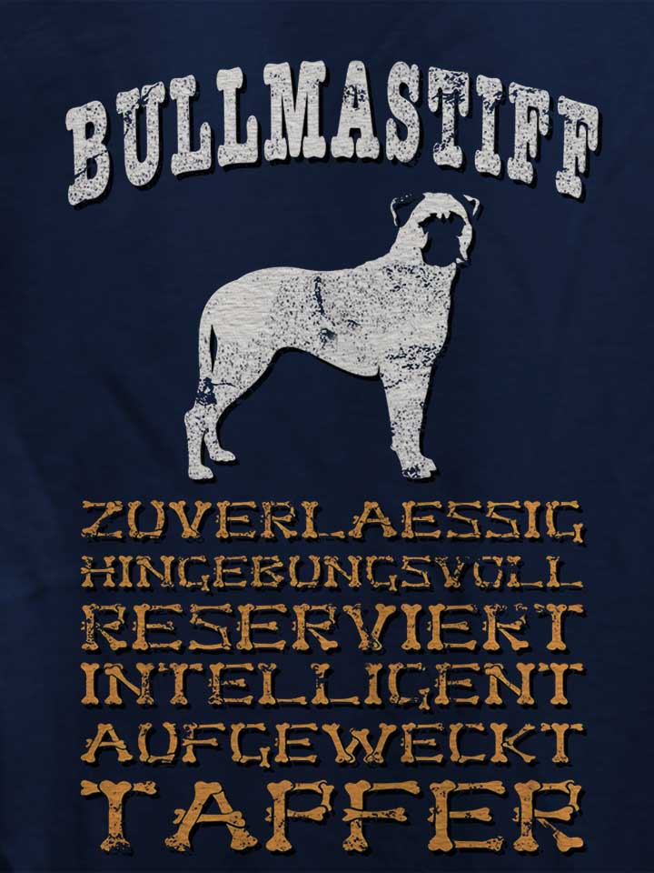 hund-bullmastiff-damen-t-shirt dunkelblau 4