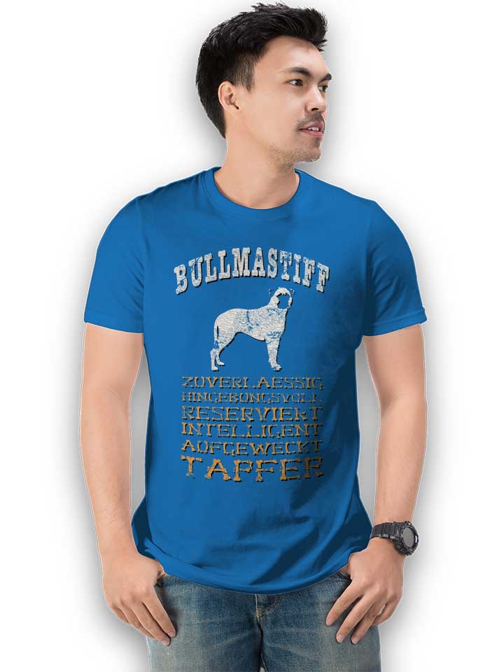 hund-bullmastiff-t-shirt royal 2
