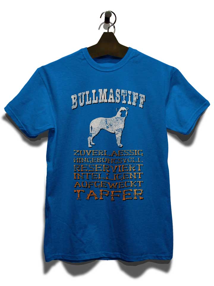 hund-bullmastiff-t-shirt royal 3