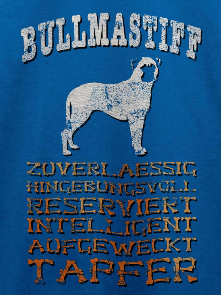hund-bullmastiff-t-shirt royal 4
