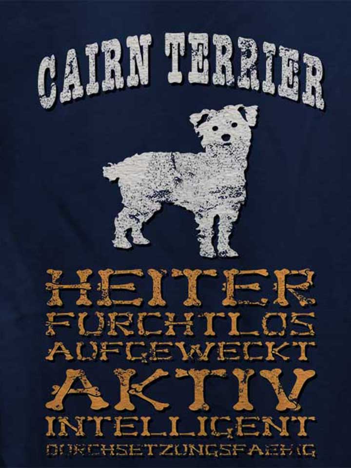 hund-cairn-terrier-damen-t-shirt dunkelblau 4