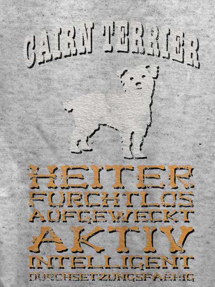 hund-cairn-terrier-damen-t-shirt grau-meliert 4