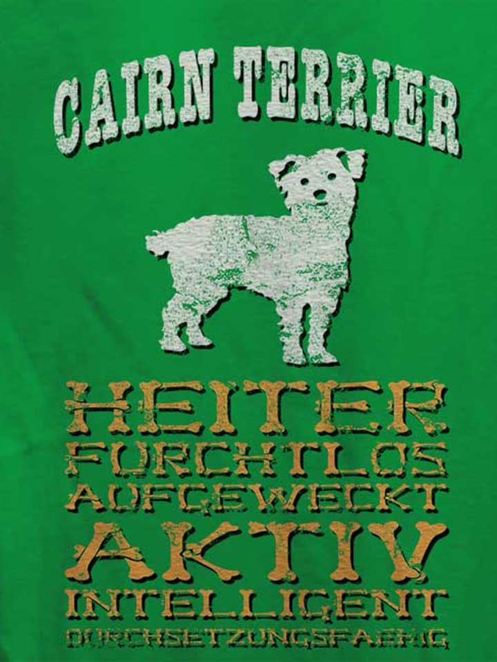 hund-cairn-terrier-damen-t-shirt gruen 4