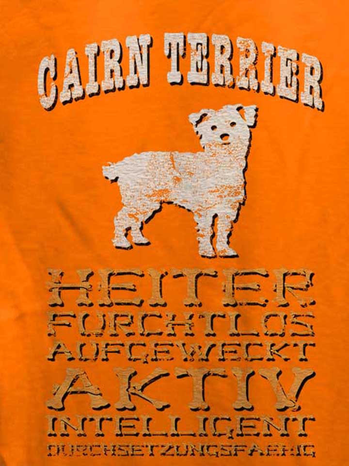 hund-cairn-terrier-damen-t-shirt orange 4
