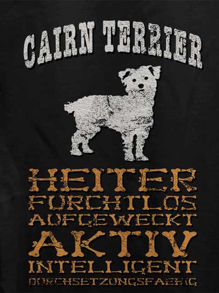 hund-cairn-terrier-damen-t-shirt schwarz 4