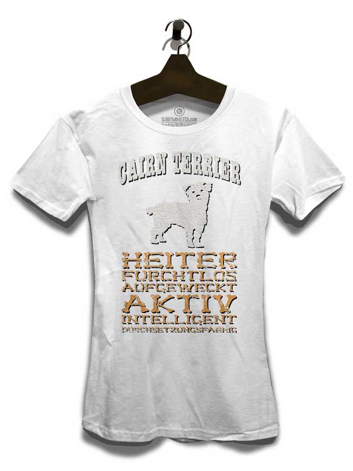 hund-cairn-terrier-damen-t-shirt weiss 3
