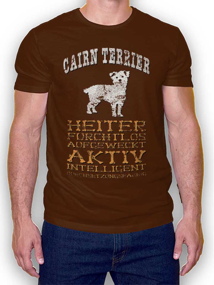 hund-cairn-terrier-t-shirt braun 1