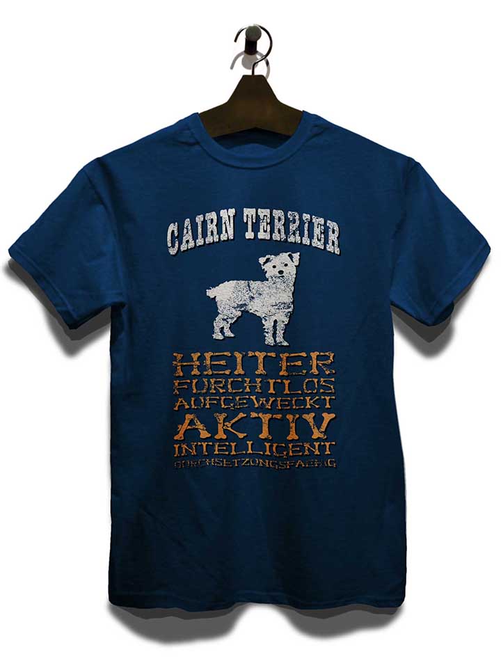hund-cairn-terrier-t-shirt dunkelblau 3