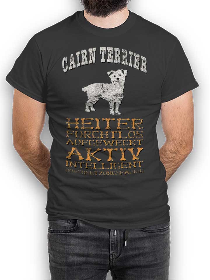 hund-cairn-terrier-t-shirt dunkelgrau 1