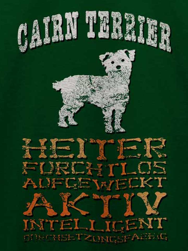 hund-cairn-terrier-t-shirt dunkelgruen 4