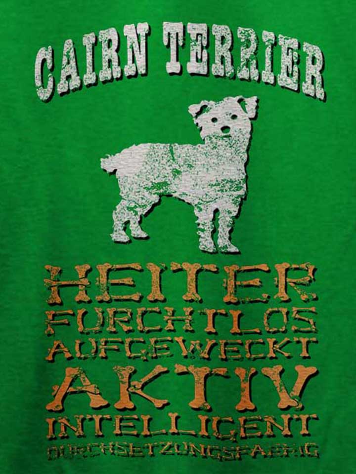 hund-cairn-terrier-t-shirt gruen 4