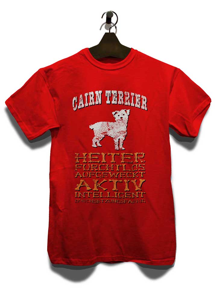 hund-cairn-terrier-t-shirt rot 3