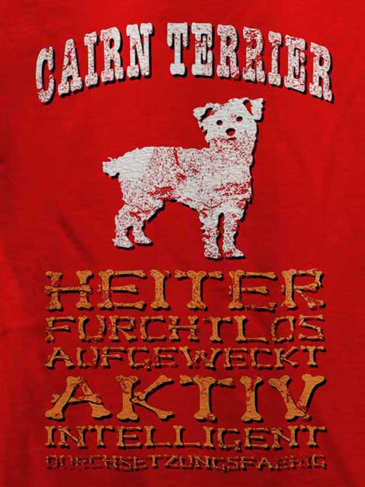 hund-cairn-terrier-t-shirt rot 4