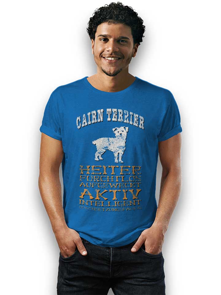 hund-cairn-terrier-t-shirt royal 2