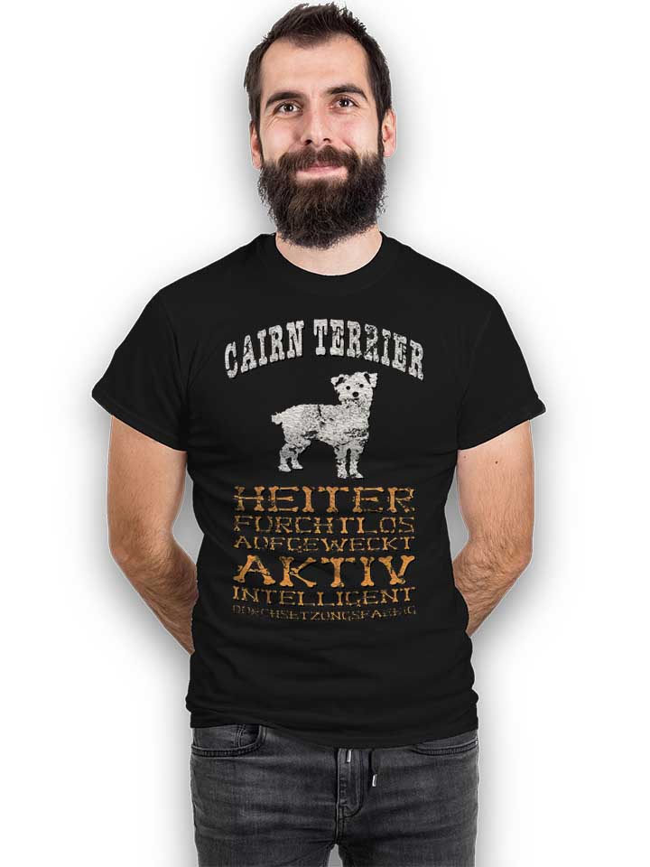 hund-cairn-terrier-t-shirt schwarz 2