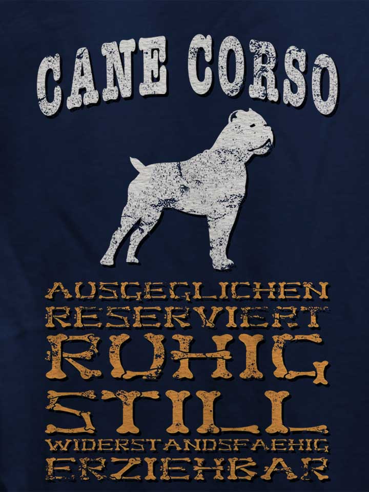 hund-cane-corso-damen-t-shirt dunkelblau 4