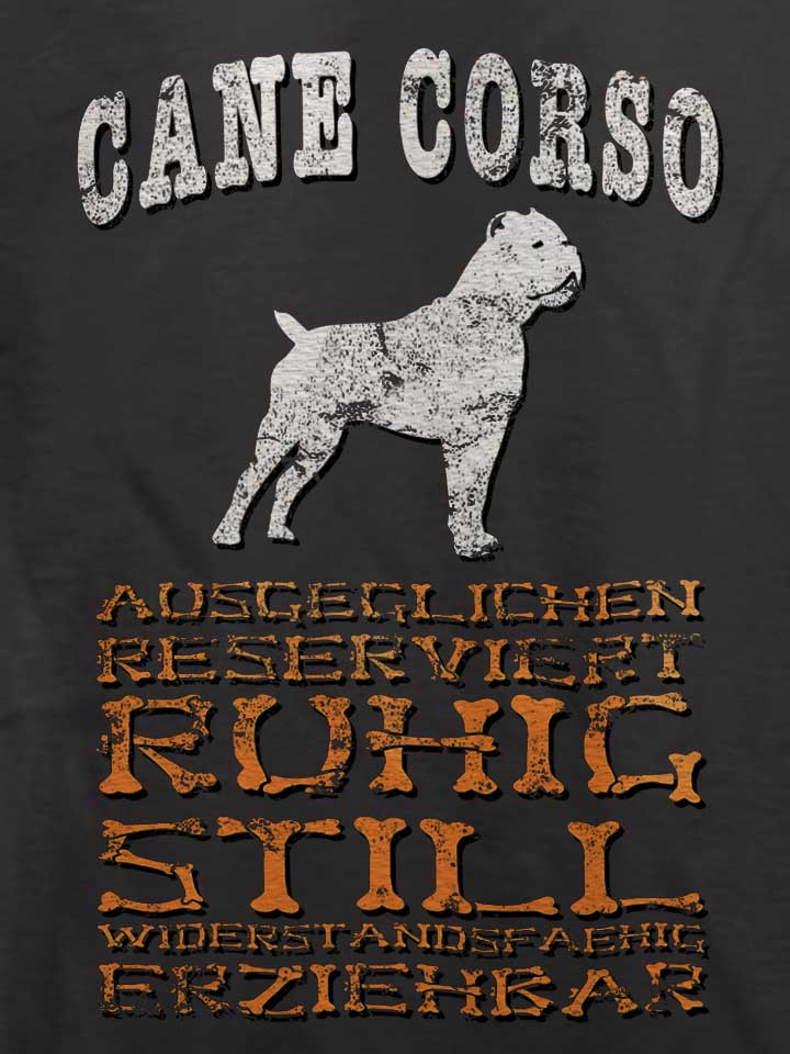 hund-cane-corso-t-shirt dunkelgrau 4