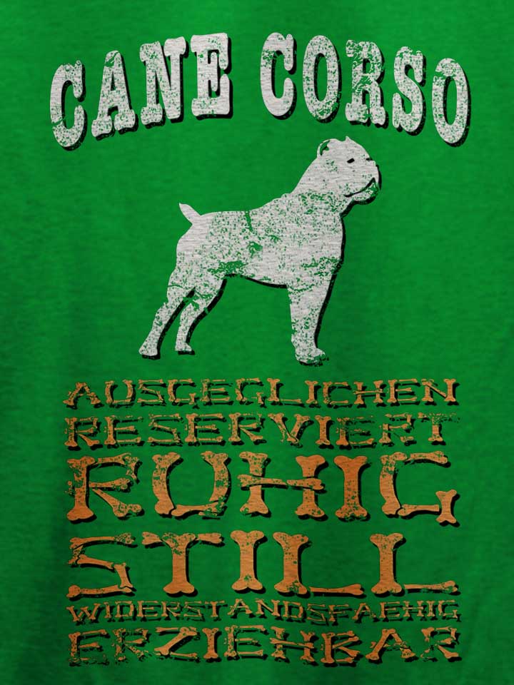 hund-cane-corso-t-shirt gruen 4