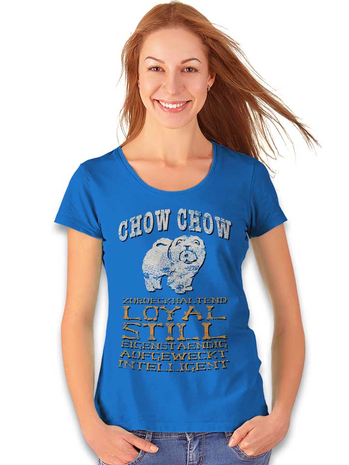 hund-chow-chow-damen-t-shirt royal 2