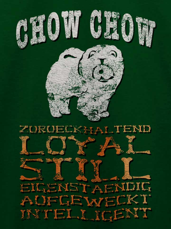 hund-chow-chow-t-shirt dunkelgruen 4