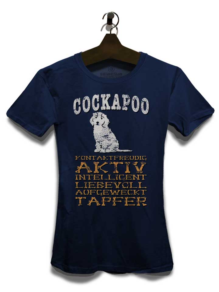 hund-cockapoo-damen-t-shirt dunkelblau 3