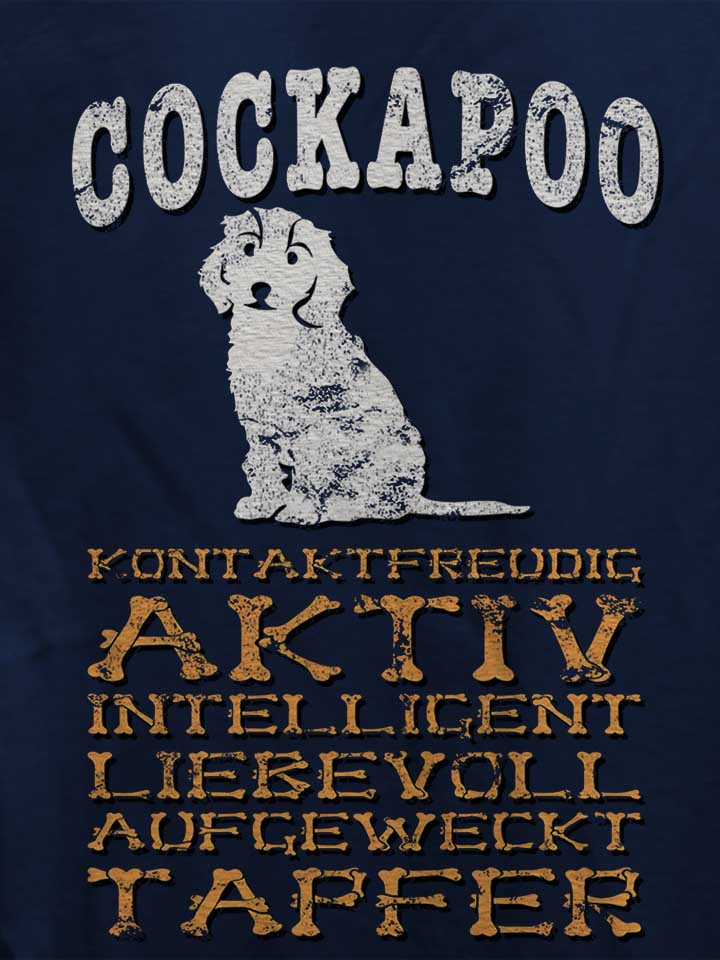 hund-cockapoo-damen-t-shirt dunkelblau 4