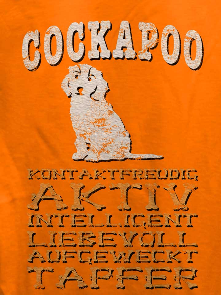 hund-cockapoo-damen-t-shirt orange 4