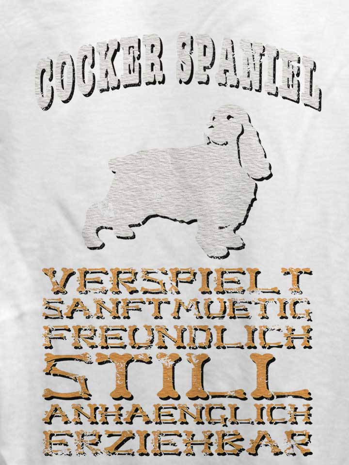 hund-cocker-spaniel-damen-t-shirt weiss 4