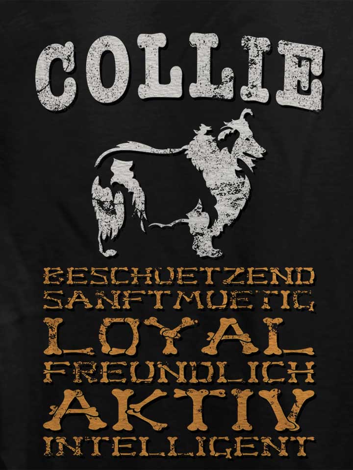 hund-collie-damen-t-shirt schwarz 4
