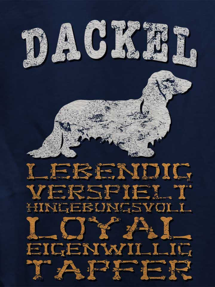 hund-dackel-damen-t-shirt dunkelblau 4