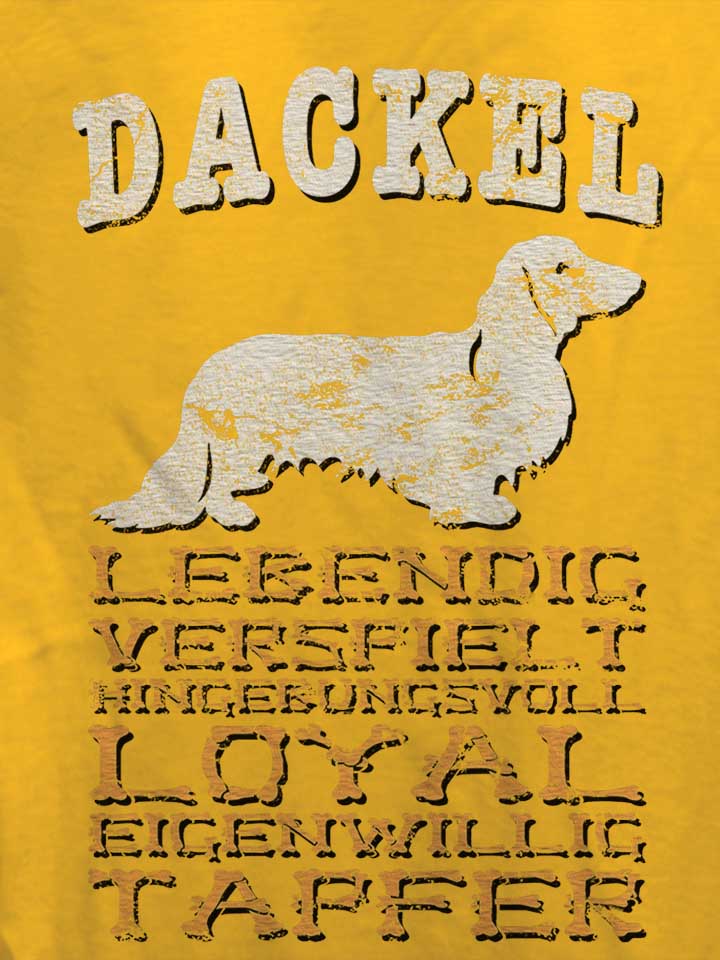 hund-dackel-damen-t-shirt gelb 4