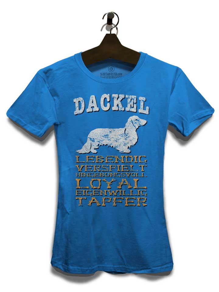 hund-dackel-damen-t-shirt royal 3