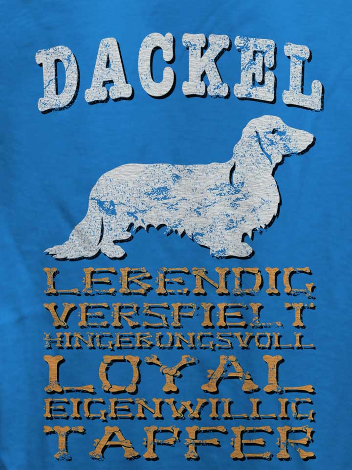 hund-dackel-damen-t-shirt royal 4