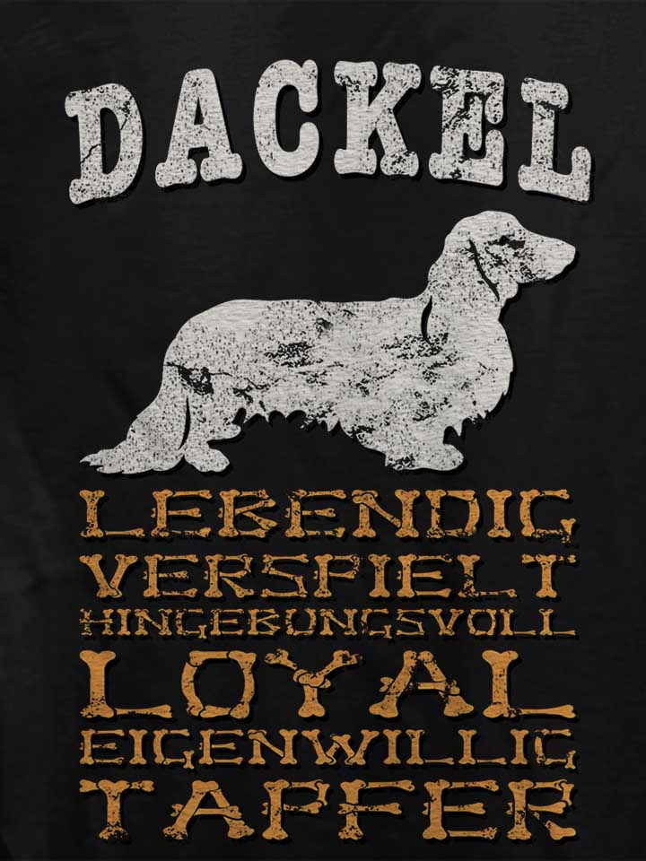 hund-dackel-damen-t-shirt schwarz 4