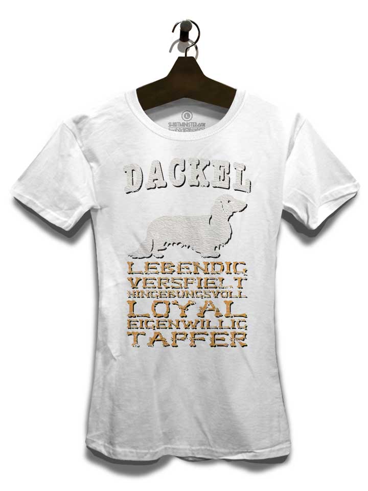 hund-dackel-damen-t-shirt weiss 3