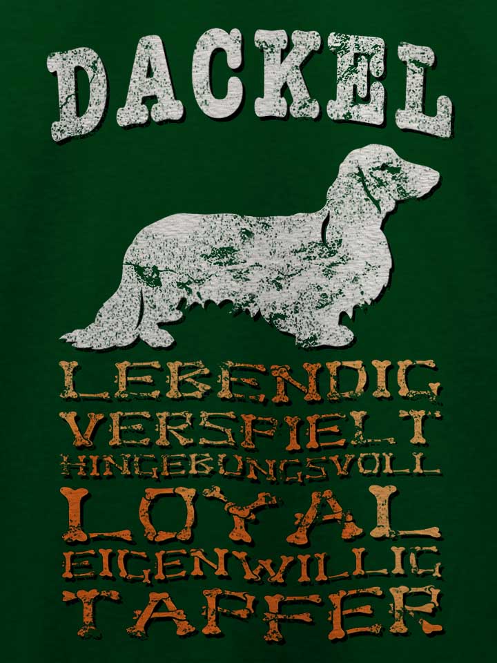 hund-dackel-t-shirt dunkelgruen 4